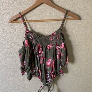 floral crop top